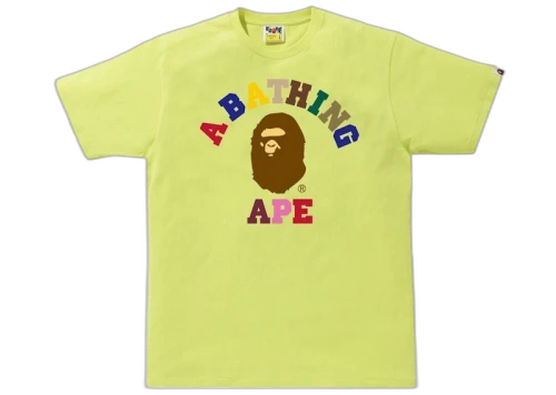 BAPE Colors College Tee Green