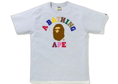 BAPE Colors College Tee Grey