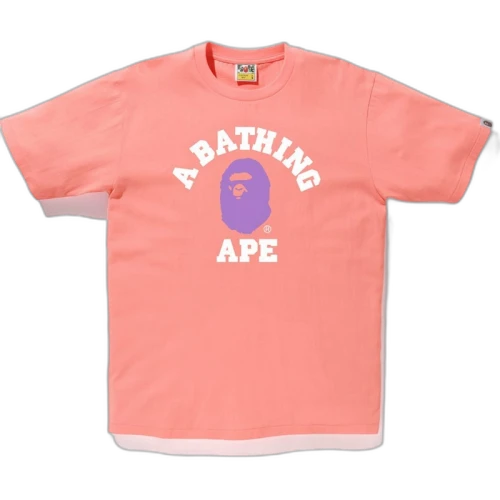 BAPE Colors College Tee (SS19) Pink