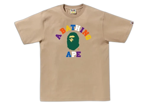 BAPE Colors College Tee (SS24) Beige