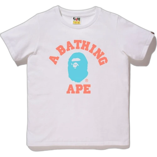 BAPE Colors College Tee Tee (Ladies) White