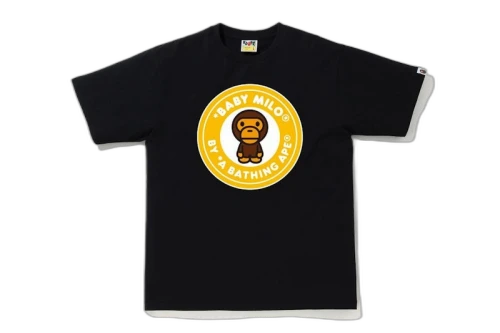 BAPE Colors Milo Busy Work Tee Black/Yellow