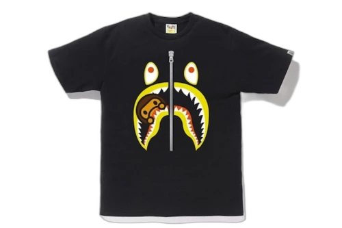 BAPE Colors Milo Shark Tee Black
