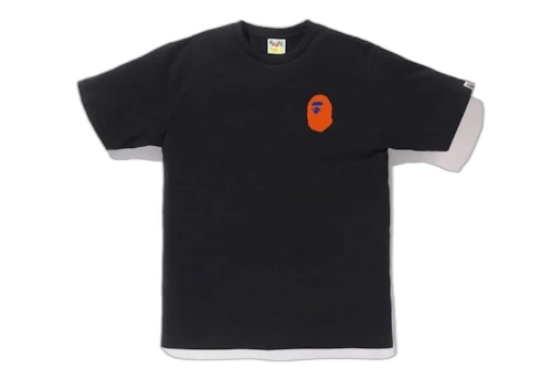 BAPE Colors Multi Logo Tee Black