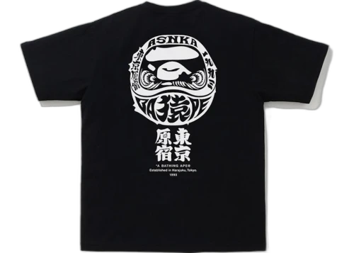 BAPE Culture Daruma Tee Black