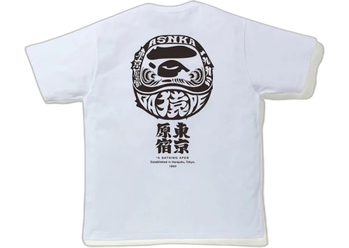BAPE Culture Daruma Tee White