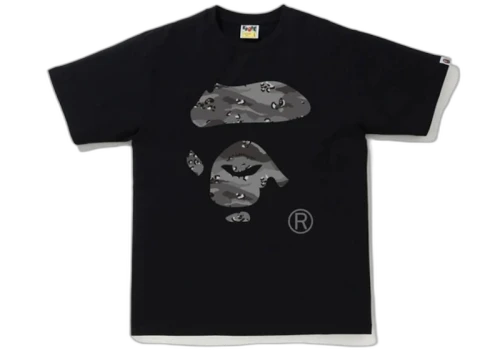 BAPE Desert Camo Ape Face Tee Black/Black