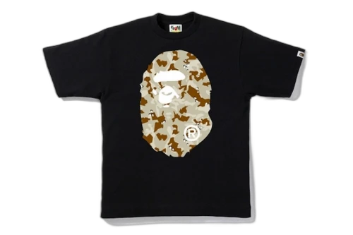 BAPE Desert Camo Big Ape Head Tee Black/Brown