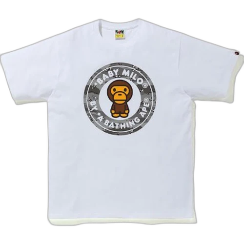 BAPE Desert Camo Milo Busy Works Tee White/Black