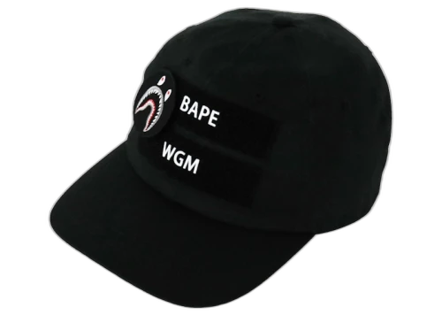 BAPE Detachable Shark Patch Panel Cap Black