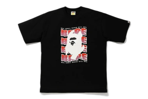 BAPE Distortion Relaxed Tee Black