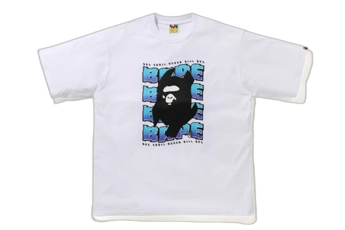 BAPE Distortion Relaxed Tee White