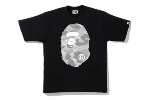 BAPE Dot Camo Big Ape Head Tee Black/Gray