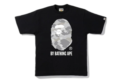 BAPE Dot Camo By Bathing Tee Black/Silver