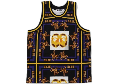 BAPE Double Ape Head Basketball Tank Top Black
