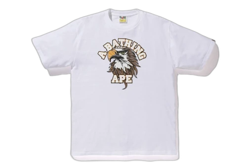 BAPE Eagle College Tee White