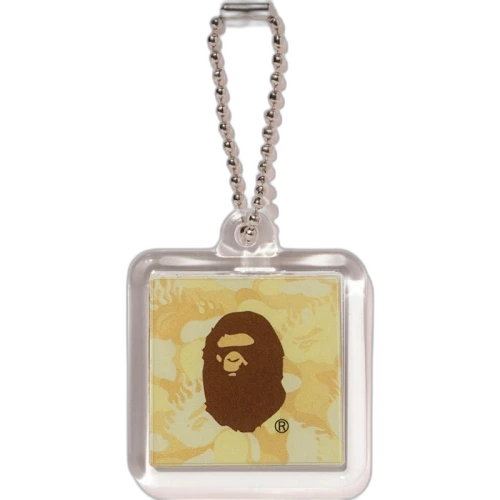 BAPE Fire Camo Keychain Yellow