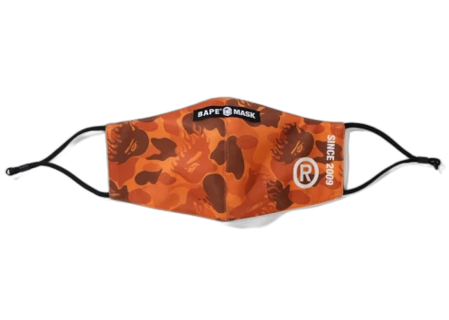 BAPE Fire Camo Mask Orange