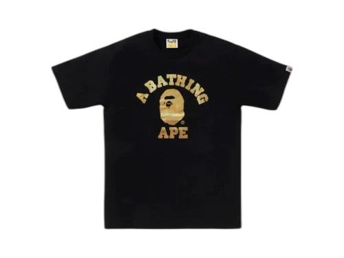 BAPE Foil College Bapec Tee Black
