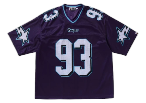 BAPE Football Relaxed Fit Tee Purple