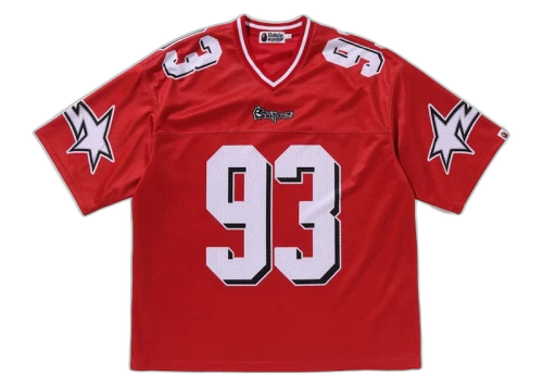 BAPE Football Relaxed Fit Tee Red