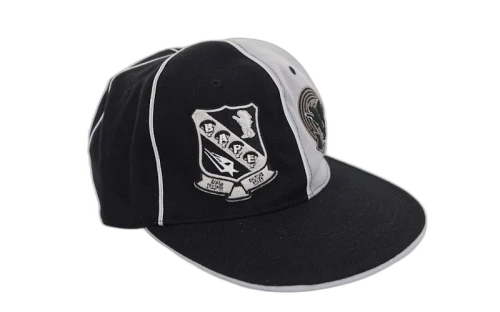 BAPE Footsoldier Emblem Wool 6 Panel Fitted Cap Black/Grey