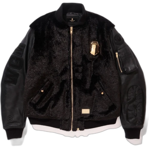 BAPE Fur Shark MA-1 Black