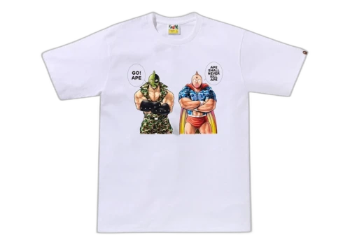 BAPE Gallery x Yudetamago Tee White