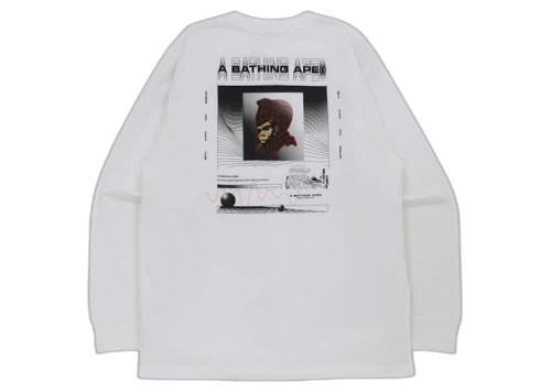 BAPE General Relaxed Fit L/S Tee White