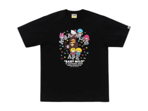 BAPE Ginza Exclusive College Tee Black