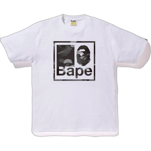 BAPE Gradation Camo Bape Quadrangle Tee White/Black