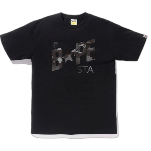 BAPE Gradation Camo Bapesta Tee Black/Black