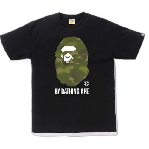 BAPE Gradation Camo By Bathing Tee Black/Olivedrab