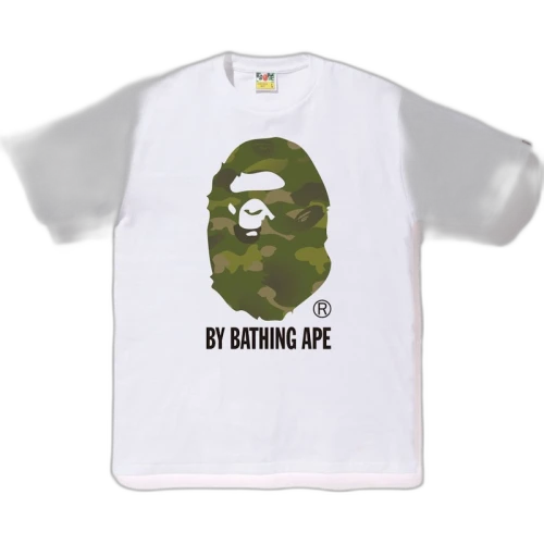 BAPE Gradation Camo By Bathing Tee White/Olivedrab