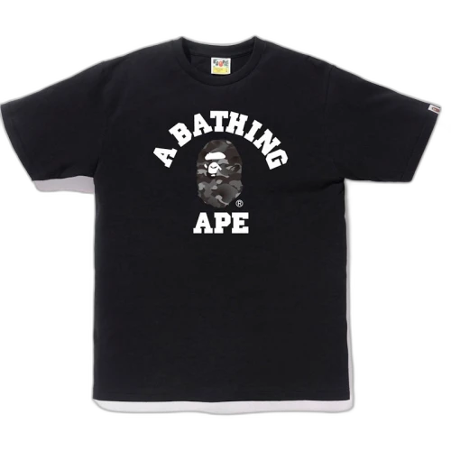 BAPE Gradation Camo College Tee Black/Black