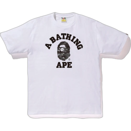 BAPE Gradation Camo College Tee White/Black