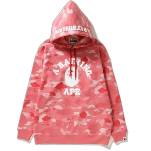 BAPE Gradation Camo Oversized Pullover Hoodie (Ladies) Pink/White