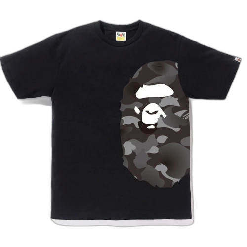 BAPE Gradation Camo Side Big Ape Head Tee Black/Black