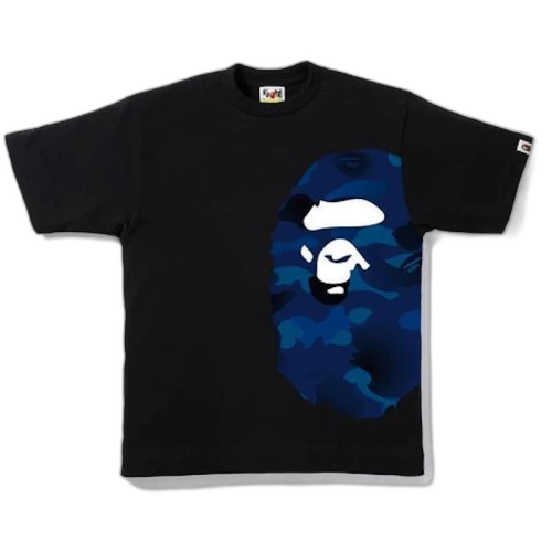 BAPE Gradation Camo Side Big Ape Head Tee Tee Black/Blue