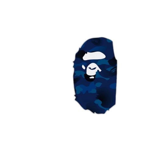BAPE Gradation Camo Side Big Ape Head Tee Tee White/Blue