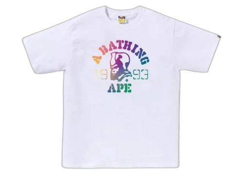 BAPE Gradation General Tee White