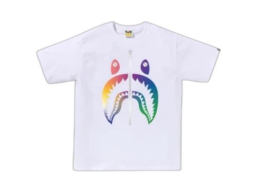 BAPE Gradation Shark Bapec Tee White