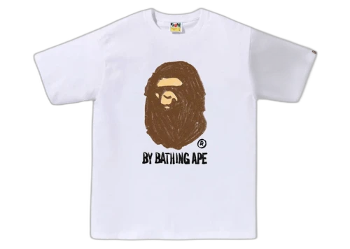 BAPE Hand Draw By Bathing Ape Tee White