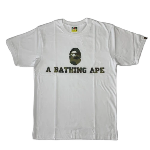 BAPE Happy New Year 1st Camo Tee White/Green