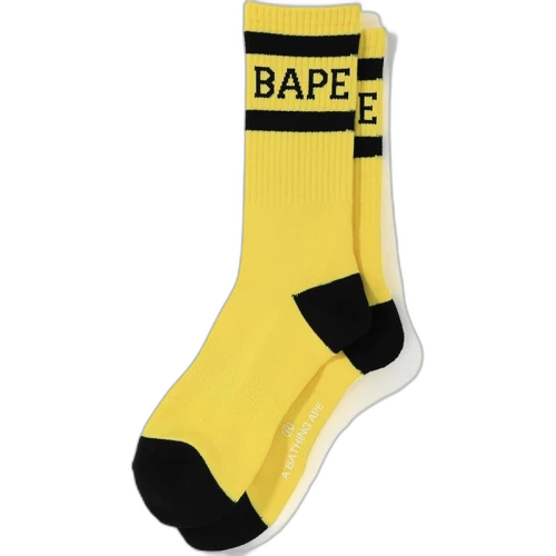 BAPE High Socks Yellow