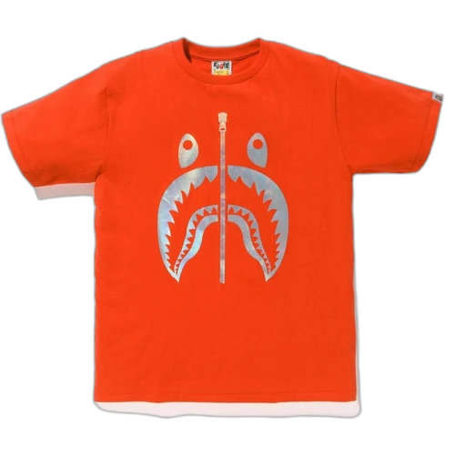 BAPE Hologram Shark Tee Orange