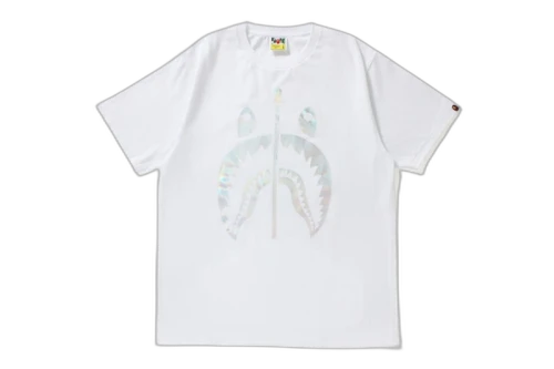 BAPE Hologram Shark Tee White