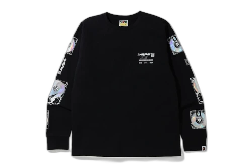 BAPE ID L/S Tee Black