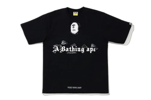 BAPE Ink Print Relaxed Fit #2 Tee Black