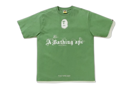 BAPE Ink Print Relaxed Fit #2 Tee Green